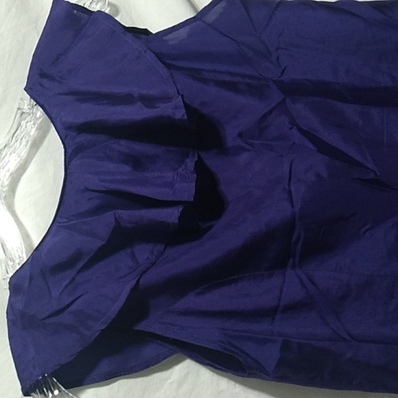 Vintage Jarama Purple Silk 💜 Top Sz.S Like New Condition (X-52 CRATE) - Picture 9 of 9